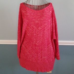 90s vintage red slouchy pullover sweater